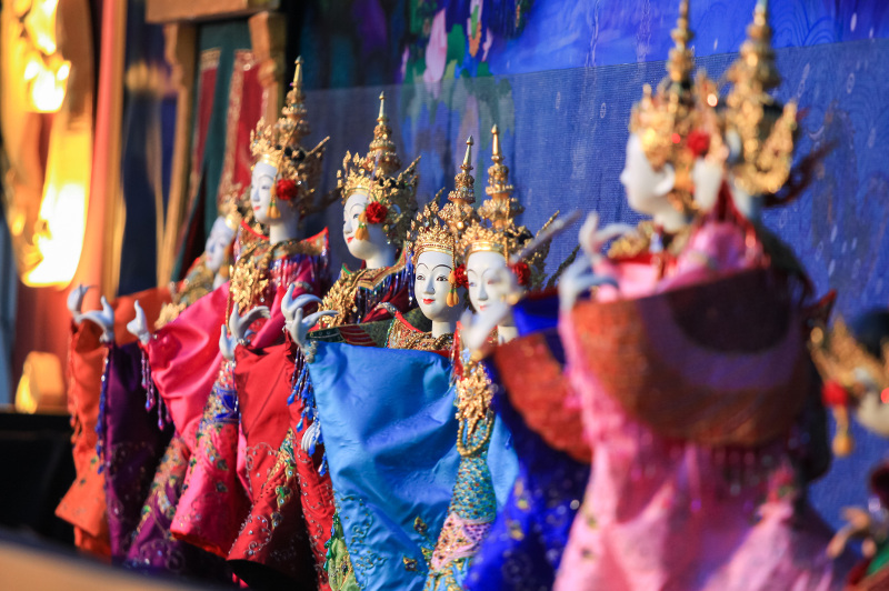 Exquisite traditional Thai puppets