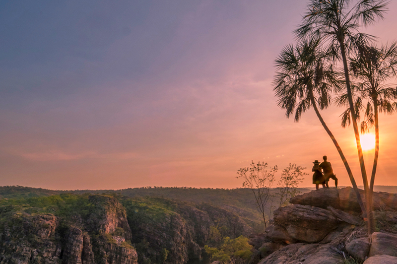 Sun rising over Nitmiluk, NT (Image Credit: Tourism NT/Mark Fitzpatrick)