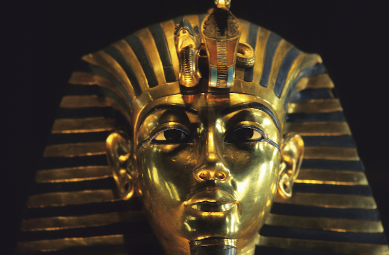 King Tutankhamen gold funerary mask