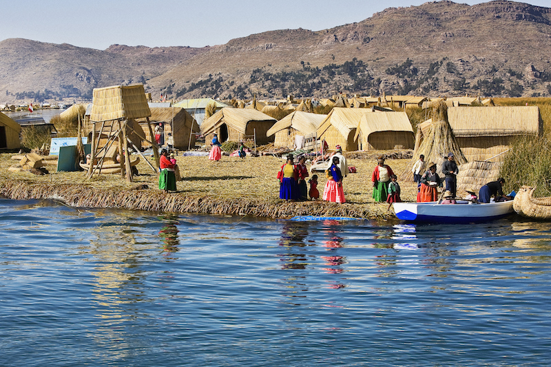 Titicaca floating islands, South America