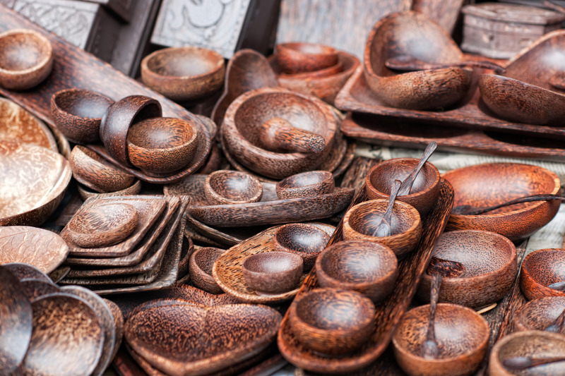 Wooden bowls Bali