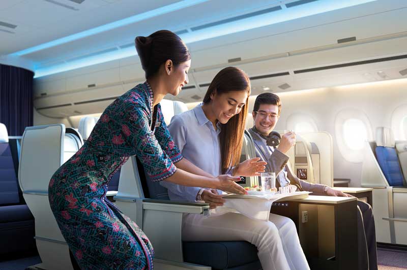 Malaysia Airlines Business Class Meals
