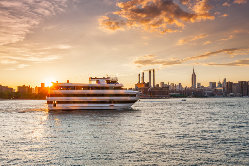 Whether an ocean or river cruise, both promise spectacular views and unforgettable sunsets.
