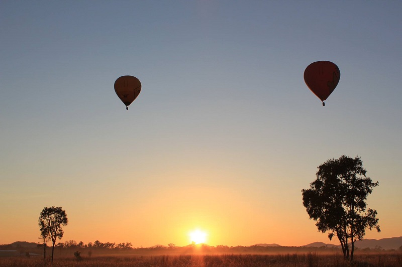 Hot Air Balloon over the Sunshine Coast
