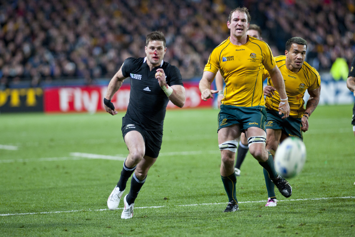 John Eales says the All Blacks will have to be the favourites for the Rugby World Cup 2015. This image: Rugby World Cup 2011 , Match 46, New Zealand v Australia at Eden Park, Auckland, New Zealand.