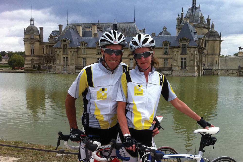 Phil has been guiding weekend warriors for many years on cycling tours of Europe, giving each the opportunity to reach individual targets. Image courtesy of Phil Anderson Cycling.