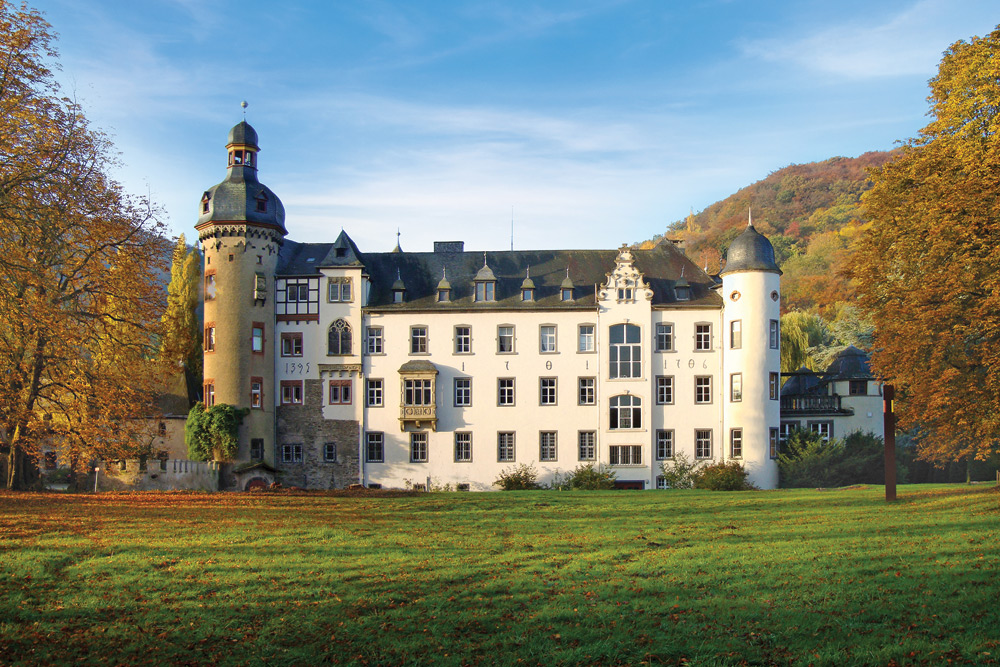 Visit Namedy Castle, home to Princess Heide von Hohenzollern.