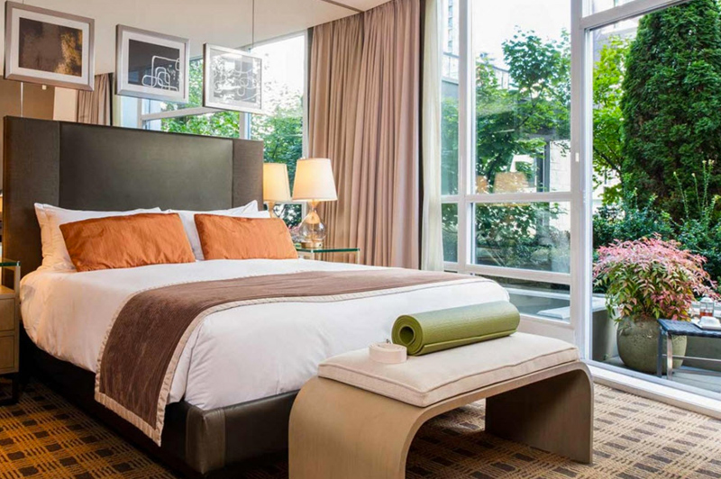 The Loden’s Garden Terrace rooms with private patio. Image: Loden Hotel