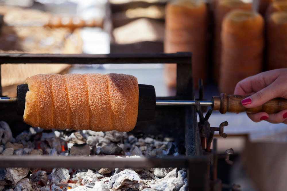 A traditional Hungarian pastry commonly known as Chimney Cake (Image: Getty)