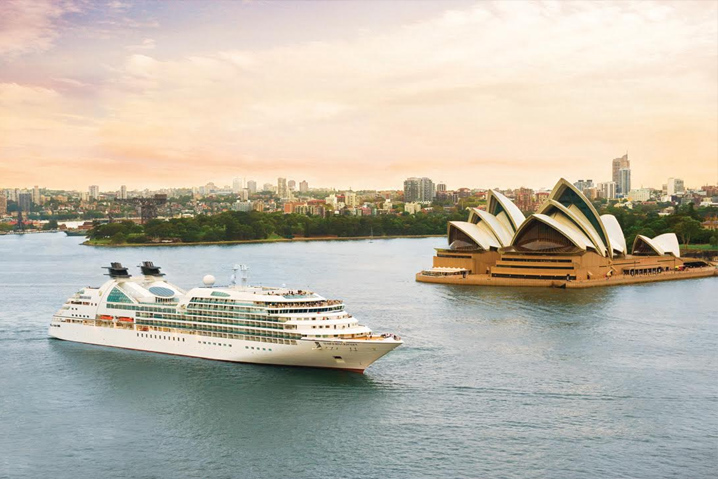 Seabourn Odyssey says hull-o to Sydney. Image: Seabourn