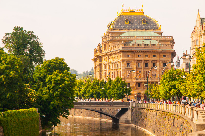 A view of one of Prague's music halls