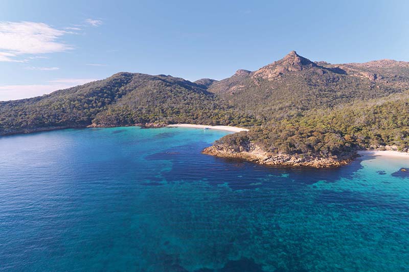 saffire freycinet aerial water