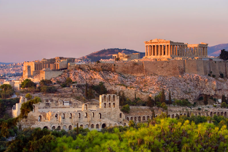 The Acropolis dominates the Athens skyline. Picture: Getty Images