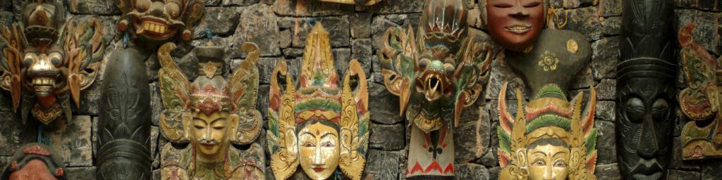 Bali souvenirs masks